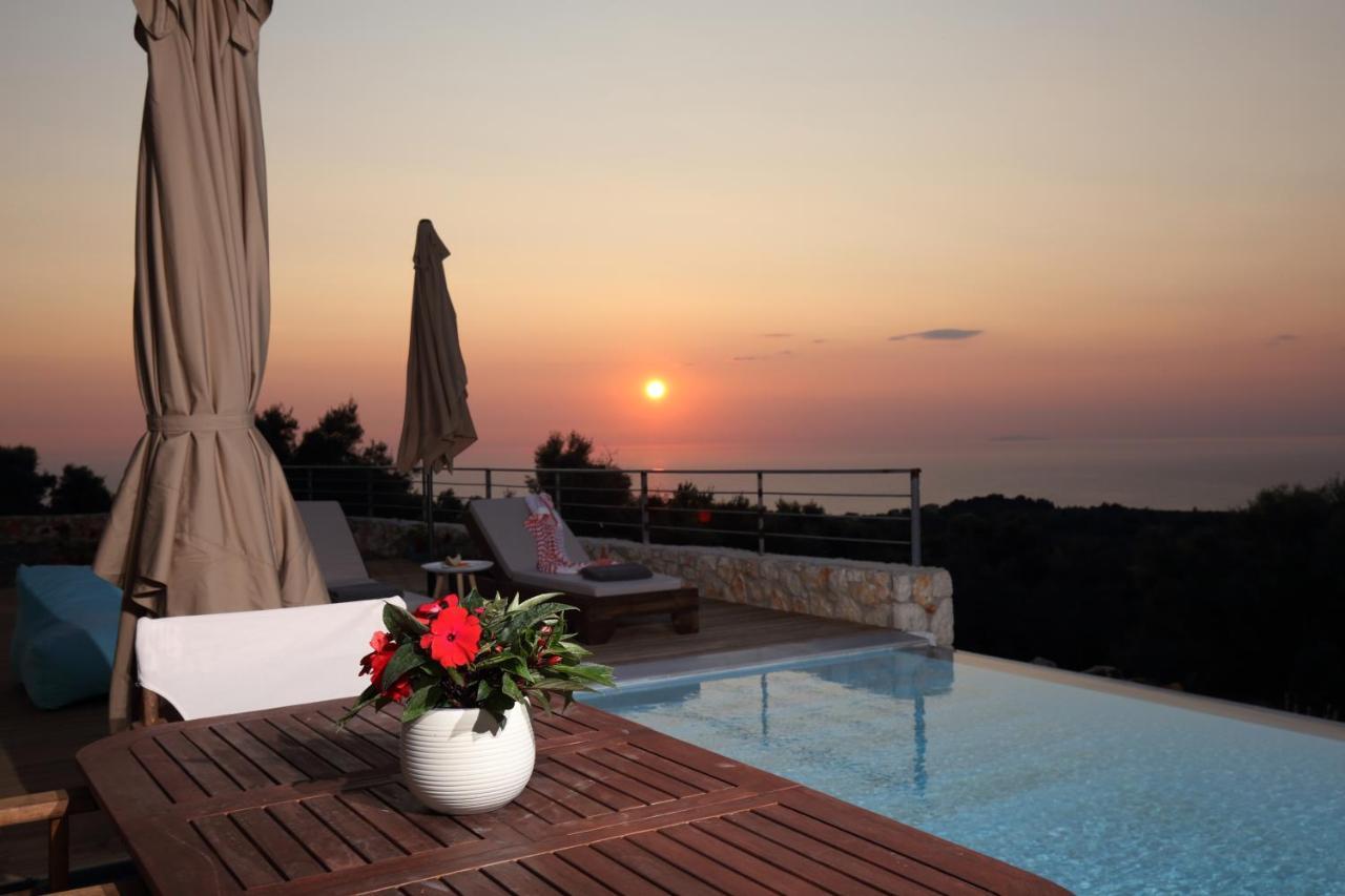 Tsakmakis Villas Luxury- Panoramic Sea View - Lefkada Tsoukaládhes Esterno foto