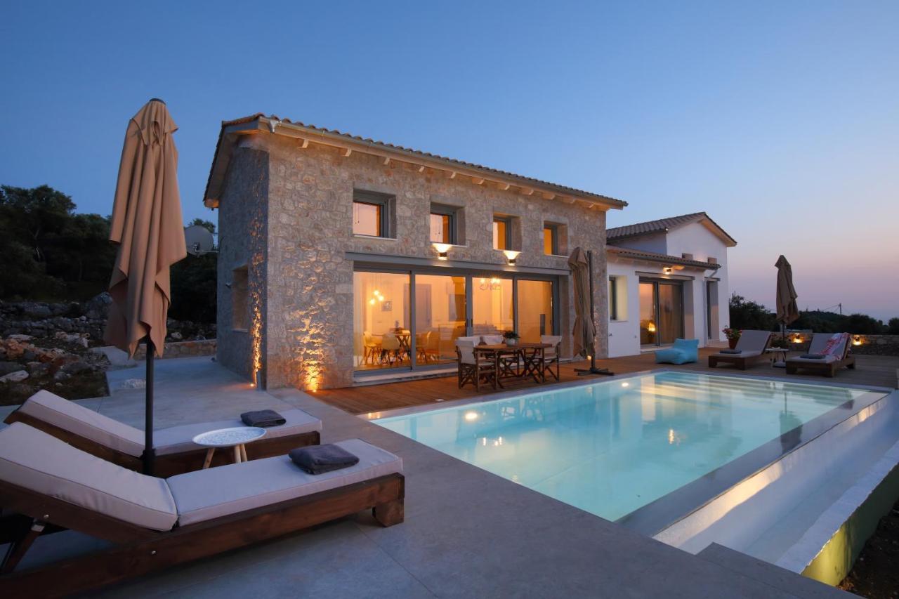 Tsakmakis Villas Luxury- Panoramic Sea View - Lefkada Tsoukaládhes Esterno foto