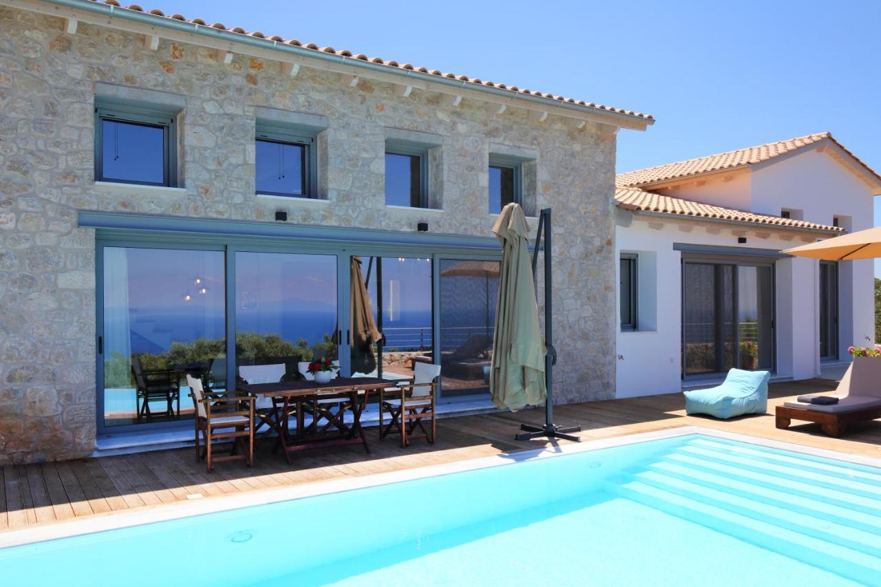 Tsakmakis Villas Luxury- Panoramic Sea View - Lefkada Tsoukaládhes Esterno foto